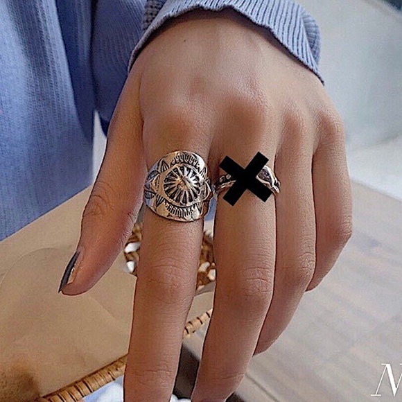 NEW STERLING SILVER RESIZABLE BOHO HIP HOP RETRO Y2K MINIMALIST RING - Picture 7 of 8